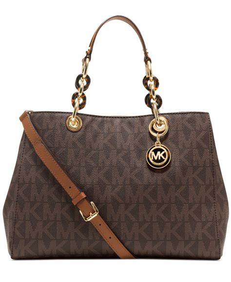 michael kors cynthia medium satchel brown|Michael michael kors cynthia medium satchel .